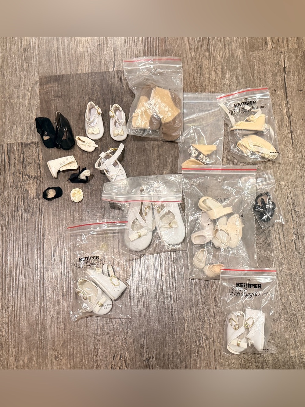 Bundle of Vintage Doll Shoes